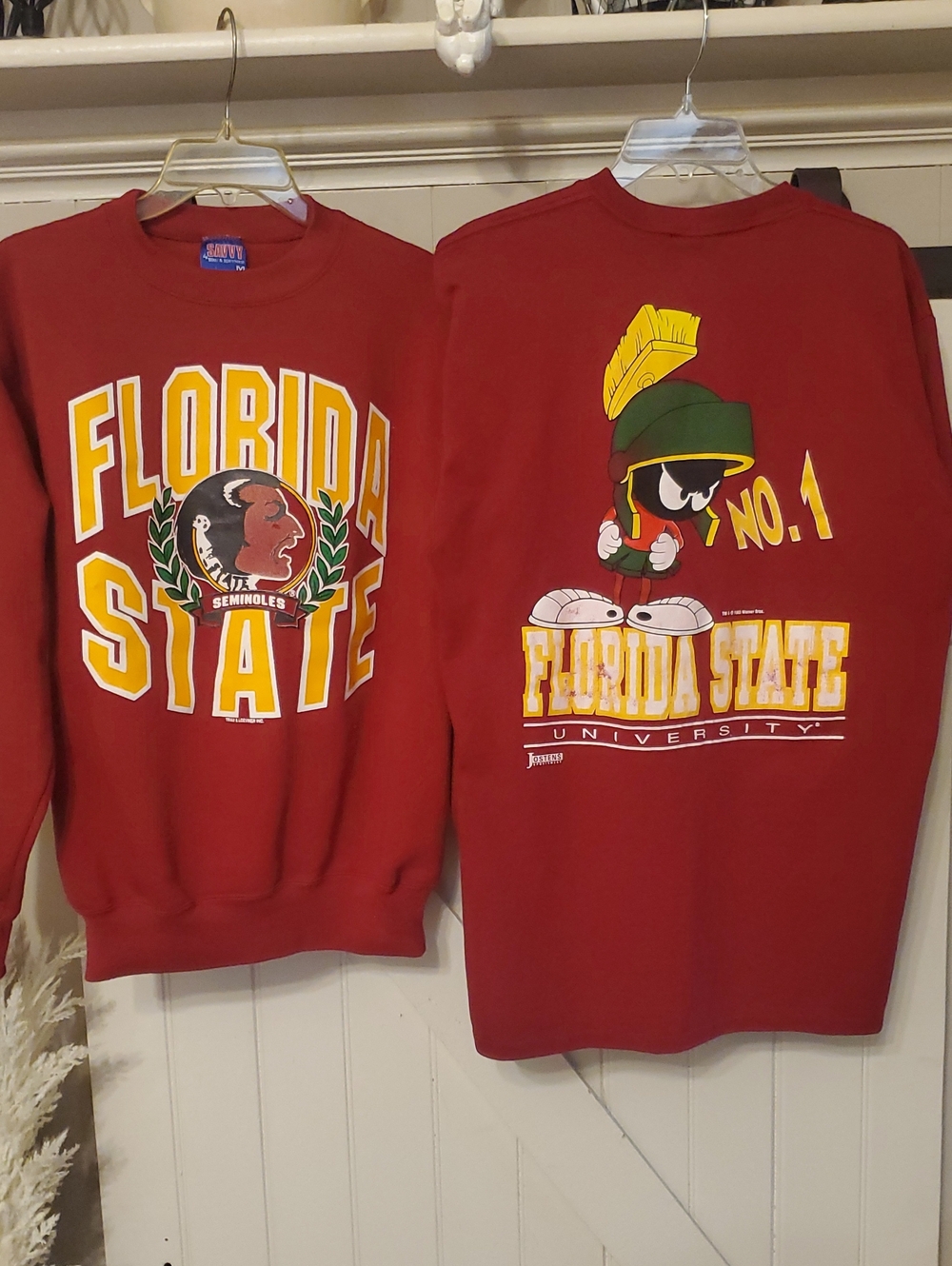 Bundle 2 Trau & Loevner Maroon Florida State Crewneck Sweatshirt with Graphic
